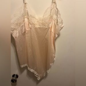 Vintage satin and lace bodysuit lingerie, never worn